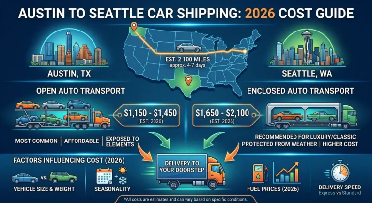 How Much to Transport a Car From Austin to Seattle 2026 Cost Guide